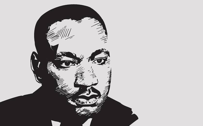 Artistic portrait of Dr. Martin Luther King Jr.
