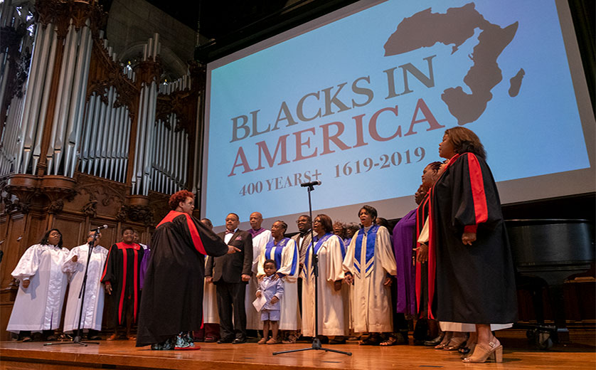 AME Choir performs at 400 Years event