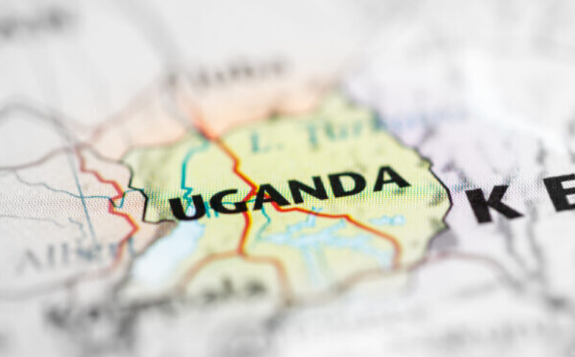 map of uganda
