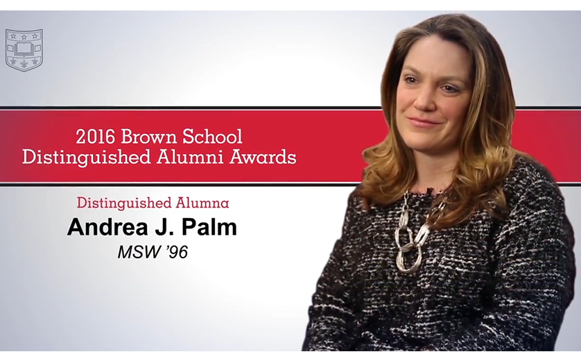 Andrea Palm featured as Distinguished Alumni Awardee
