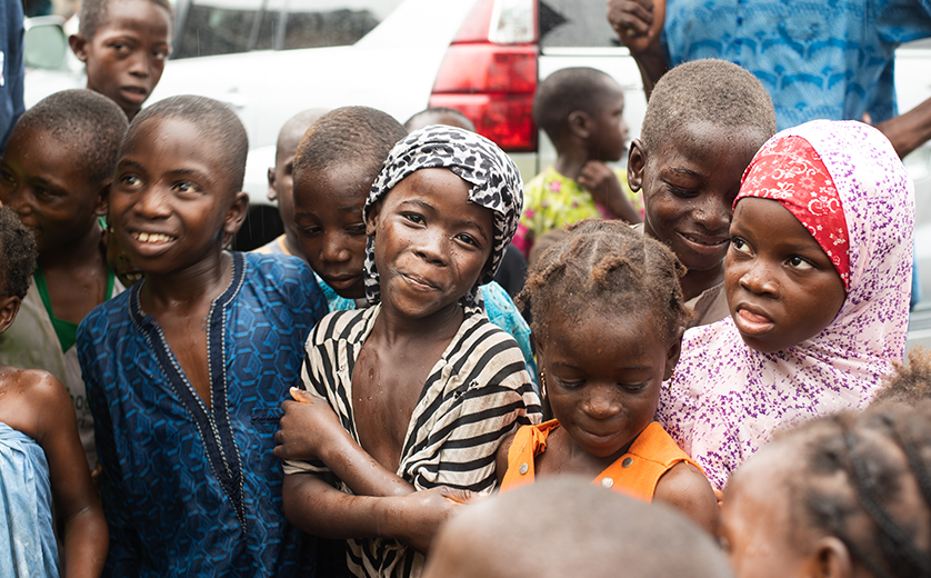 A group of orphans in Lagos, Nigeria